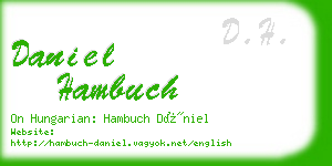 daniel hambuch business card
